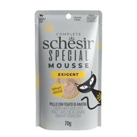 Schesir Special Exigent, complete voeding voor veeleisende katten (borst 12 x 70 g)
