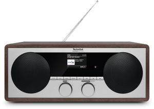 TechniSat DIGITRADIO 451 CD IR Internetradio Internet, DAB+, VHF (FM) AUX, Bluetooth, USB, WiFi, Internetradio Incl. afstandsbediening, Spotify Hout (donker)