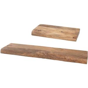 Home67 - Wandplank Pure Mangohout - Set van 2 Klein