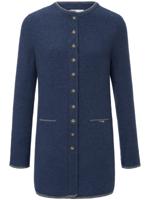Lange blazer Lotte 100% scheerwol Van Giesswein blauw