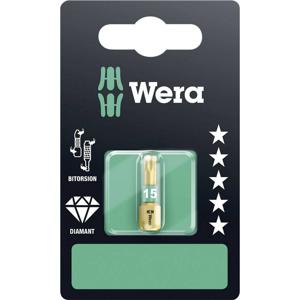 Wera 867/1 BDC SB SiS 05134375001 Torx-bit T 15 Gereedschapsstaal Gelegeerd, Diamant gecoat D 6.3 1 stuk(s)