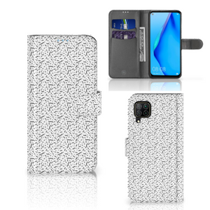 Huawei P40 Lite Telefoon Hoesje Stripes Dots