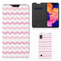 Samsung Galaxy A10 Hoesje met Magneet Waves Roze