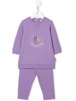 Moncler Enfant survêtement à logo imprimé - Violet