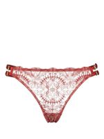 Bordelle string Cymatic en dentelle - Rouge