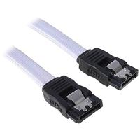 BitFenix SATA III kabel (30 cm, sleeved) wit/zwart