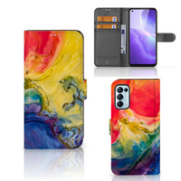 Hoesje OPPO Find X3 Lite Watercolor Dark - thumbnail