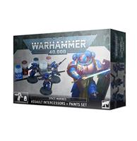 Warhammer 40,000 - Space Marines: Assault Intercessors + Paints Set - Games workshop