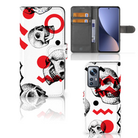 Telefoonhoesje met Naam Xiaomi 12 | 12X Skull Red