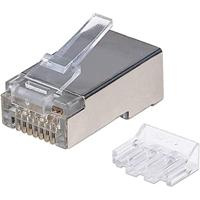 Intellinet 90697 Cat6A RJ45 modulaire stekker (STP, 2-punts adercontact, voor kabeldraad) grijs