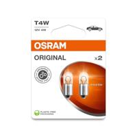 OSRAM ORIGINAL LINE 12V, T4W, Signaallamp, Metalen Voet, Dubbele Blister (2 lampen)