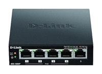 D-Link DES-1005P Fast Ethernet Switch 5-Port PoE zwart