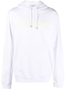 Lanvin hoodie à logo brodé - Blanc