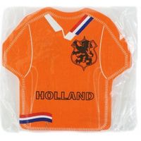 Voetbal shirt servetten oranje