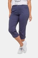 Ulla Popken 7/8 broek, deels elastische band, ceintuurlussen - Grote Maten