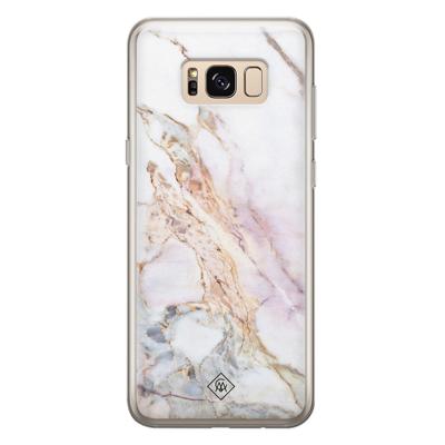 Samsung Galaxy S8 siliconen telefoonhoesje - Parelmoer marmer Samsung Galaxy S8 siliconen telefoonhoesje - Parelmoer marmer