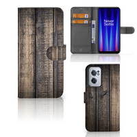 OnePlus Nord CE 2 Book Style Case Steigerhout - thumbnail