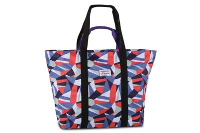 Fabrizio strandtas 51 liter rood/blauw Fabrizio strandtas 51 liter rood/blauw