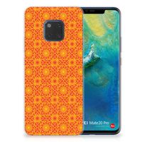 Huawei Mate 20 Pro TPU bumper Batik Oranje