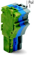 WAGO 2022-103/000-039 Connector, female Grijs, Blauw, Groen, Geel 1 stuk(s)