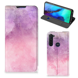 Bookcase Motorola Moto G Pro Pink Purple Paint