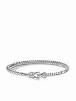 David Yurman bracelet Cable Buckle en or blanc 18ct orné de diamants - Argent - thumbnail