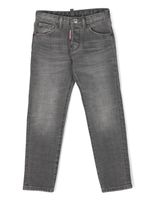 DSQUARED2 KIDS jean slim à patch logo - Gris - thumbnail