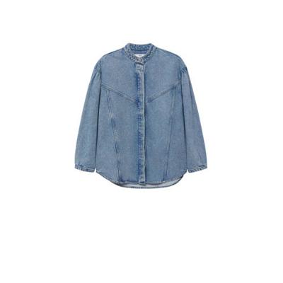 Mango blouse denim blauw