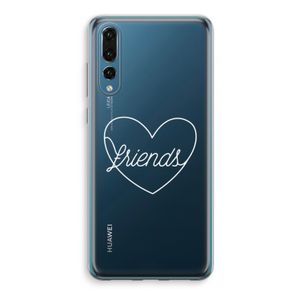 Friends heart pastel: Huawei P20 Pro Transparant Hoesje