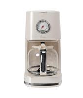 Koffiezetapparaat Retro Style Nostalgia 150, crèmewit, 900 watt, 1,5 liter, 4-12 kopjes, wijzerplaat voor warmhoudtijd, afneembare filterhouder, warmhoudfunctie, automatische uitschakeling