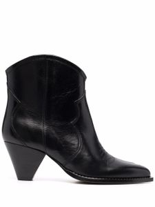 ISABEL MARANT bottines à talon biseauté - Noir