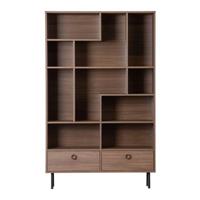 Woood Prato Boekenkast - Walnoot