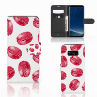 Samsung Galaxy S8 Book Cover Pink Macarons - thumbnail