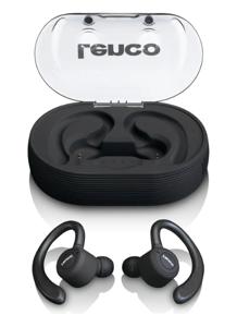 Lenco EPB-460BK hoofdtelefoon/headset Hoofdtelefoons True Wireless Stereo (TWS) oorhaak Sporten Micro-USB Bluetooth Zwart