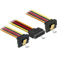 DeLOCK 60145 0.15m SATA 15-pin Zwart, Oranje, Rood, Geel SATA-kabel