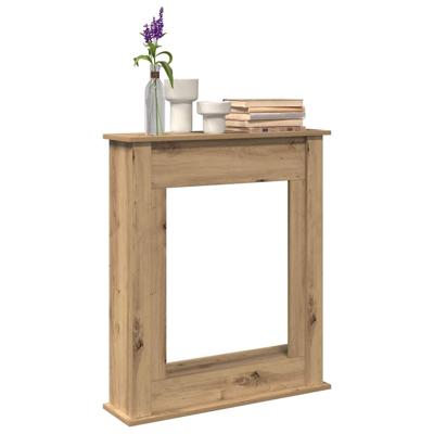 Haardombouw 75x20x87,5 cm bewerkt hout artisanaal eikenkleurig