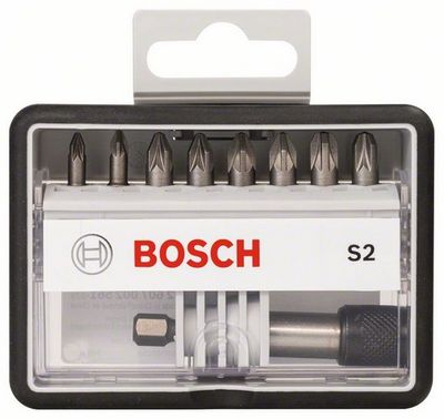 Bosch Accessories Robust Line 2607002561 Bitset 9-delig Kruiskop Pozidriv