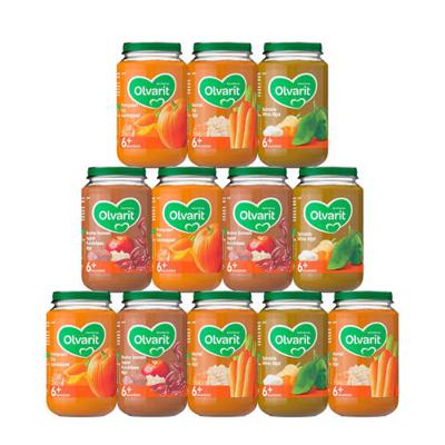 Olvarit babyvoeding menu 6+ mnd maaltijd (12x 200 gr) Olvarit babyvoeding menu 6+ mnd maaltijd (12x 200 gr)