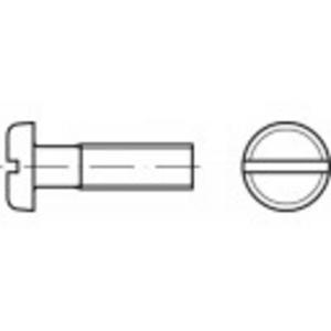 TOOLCRAFT 104501 Platkopschroeven M4 8 mm Sleuf DIN 85 Staal Galvanisch verzinkt 200 stuk(s)