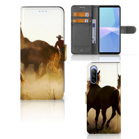 Sony Xperia 10 III Telefoonhoesje met Pasjes Design Cowboy - thumbnail