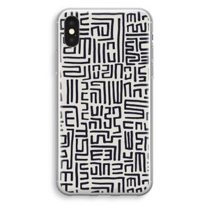 Moroccan Print: iPhone X Transparant Hoesje