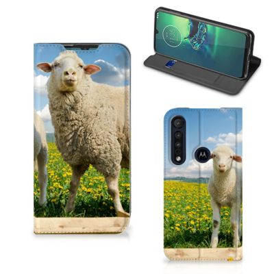 Motorola G8 Plus Hoesje maken Schaap en Lammetje Motorola G8 Plus Hoesje maken Schaap en Lammetje