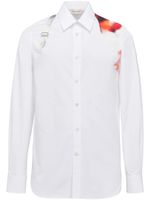 Alexander McQueen chemise Harness en coton - Blanc - thumbnail