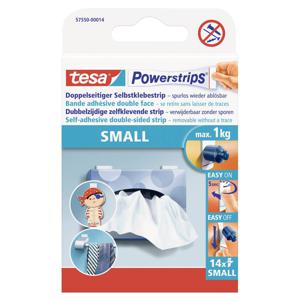 tesa POWERSTRIPS® Small Dubbelzijdig plakband Wit Inhoud: 14 stuk(s)