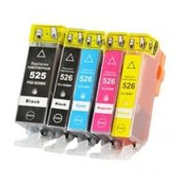 Huismerk Canon PGI-525/CLI-526 Inktcartridges Multipack (2x zwart + 3 kleuren) - thumbnail