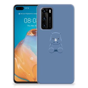 Huawei P40 Telefoonhoesje met Naam Baby Rhino