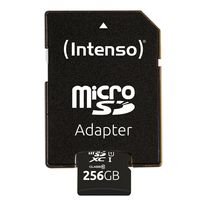 Intenso Premium microSDXC-kaart 256 GB Class 10, UHS-I Incl. SD-adapter - thumbnail