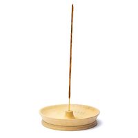 Wierookhouder Rond Hout - 6 cm - thumbnail