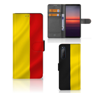 Sony Xperia 5II Bookstyle Case Belgische Vlag