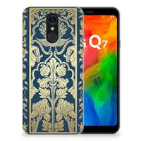 LG Q7 TPU Case Beige Flowers